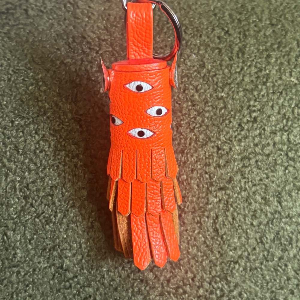 Min & Mon Oliver the Ox Charm in Neon Orange